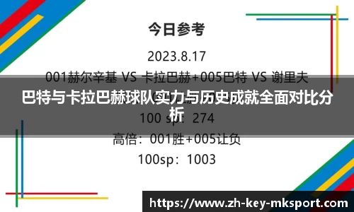 巴特与卡拉巴赫球队实力与历史成就全面对比分析